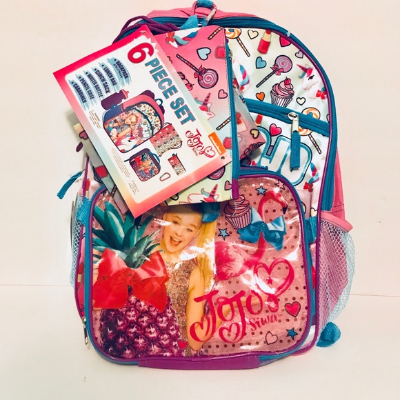jojo backpack and lunchbox